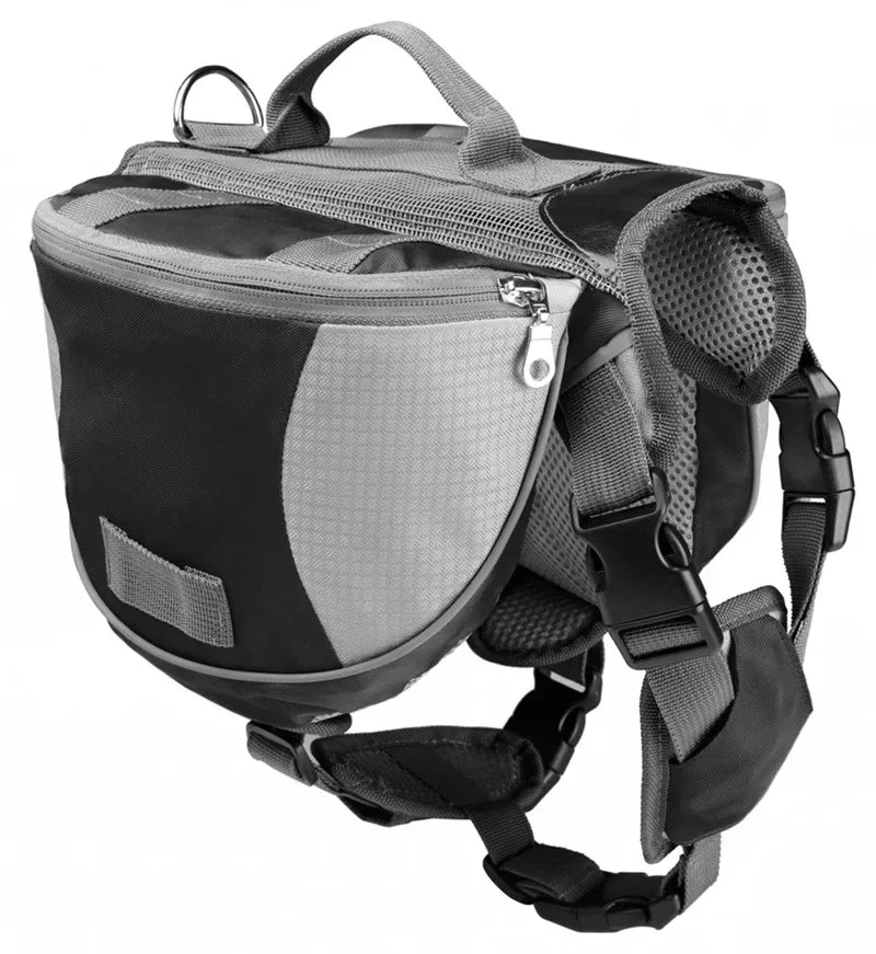 Dog Reflective Adjustable Saddle Bag Harness Carrier