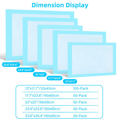 Leakproof Pee Pads for Dogs Quick Absorb 7Layer Leakproof Design Dog Pee Pads Potty Training Absorbent Waterproof Puppy Pee Pad