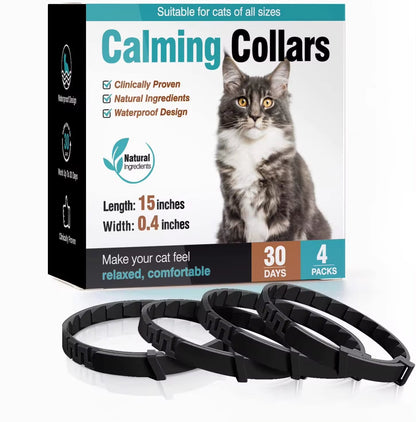 3/4 Pc Dogs Calming Pheromone Collars Cats Relieve Anxiety Adjustable Comfortable Collar for Puppy Kitten Large Pets Accessories