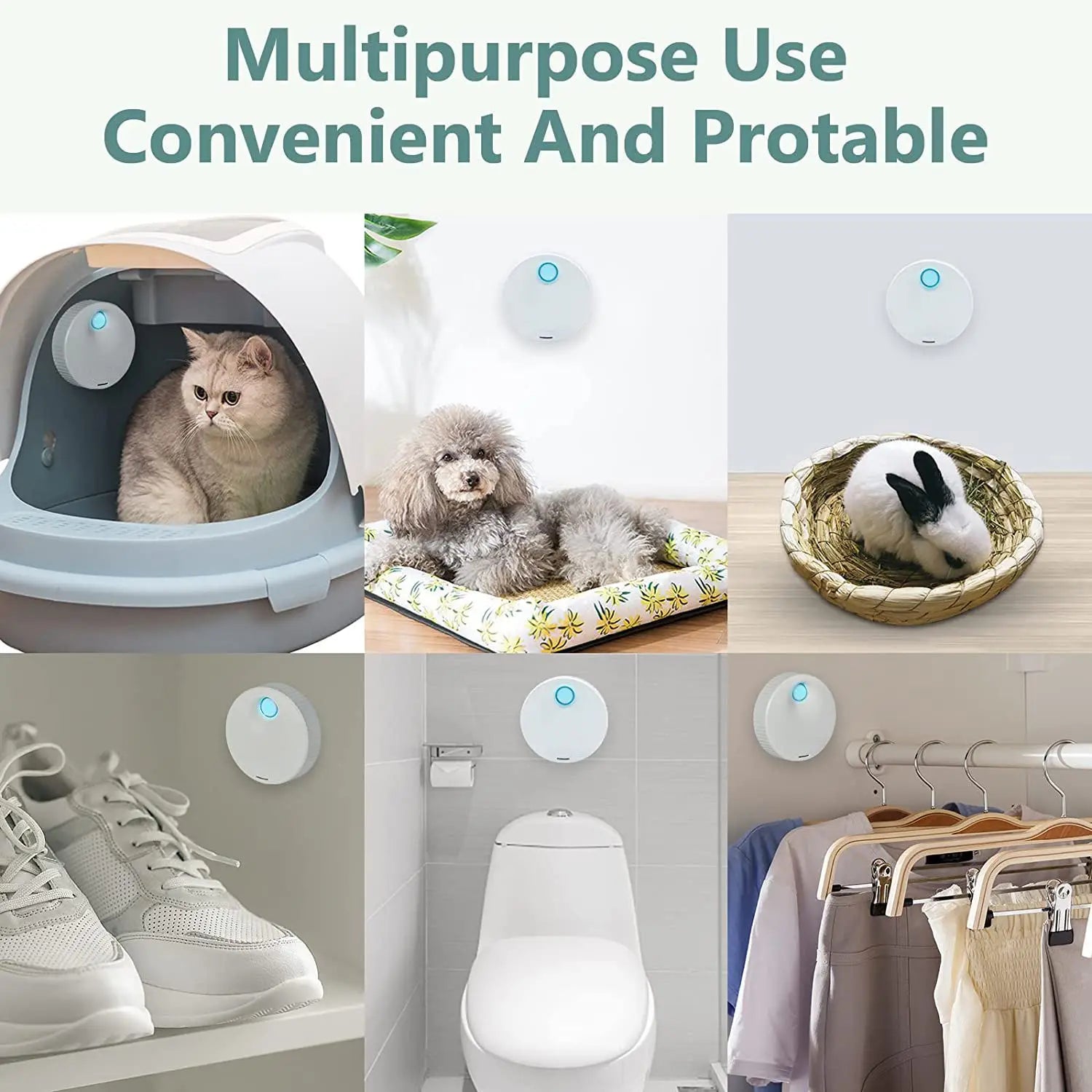 Smart Cat Odor Purifier for Cat Litter Box Deodorizer Pet Toilet Air Purifier Dog Cat Litter Deodorant Pet Supplies