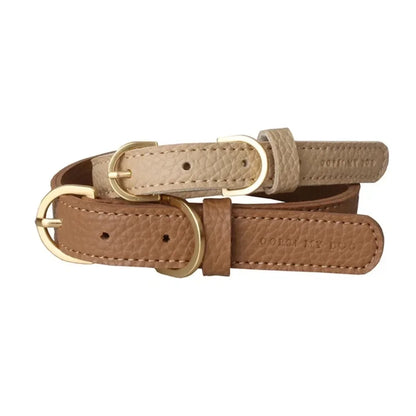 Collar Leash Set Leather Comfortable Dog Collar